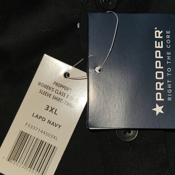 NWT Proper 3XL Navy Uniform Style Top - Picture 6 of 13